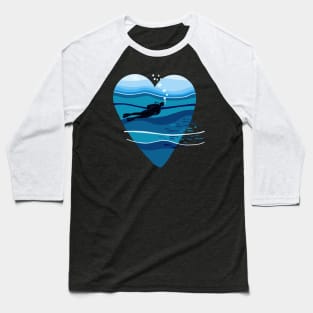 Scuba diver Baseball T-Shirt